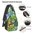 thumbnail image 4 of ZICANCN Crossbody Sling Bag for Men Women - Flowers Floral Background Casual Shoulder Backpacks for Travel Sport Climbing Runners Daypack, 4 of 9