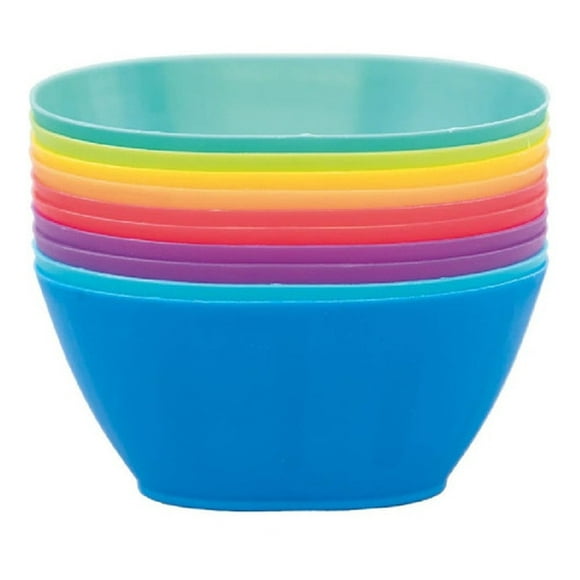 Set 8 Platos Hondos Plástico Reutilizables Chiqui Mundo Chiqui Mundo TESSO Set 8 Platos Hondos
