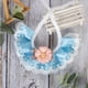 thumbnail image 5 of Collar para perro y gato, con perlas, con babero, bufandas bonitas, correa para el cuello, ideal para disfraces de mascotas (azul), 5 of 6