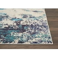 thumbnail image 5 of Nourison Celestial Abstract Ivory/Teal Blue 5'3" x 7'3" Area Rug, (5x7), 5 of 10
