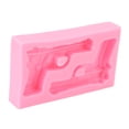 thumbnail image 2 of Moldes de silicona, molde de silicona para fondant con forma de arma 3D, molde de decoración para manualidades con azúcar, Ultra sensible, 2 of 8