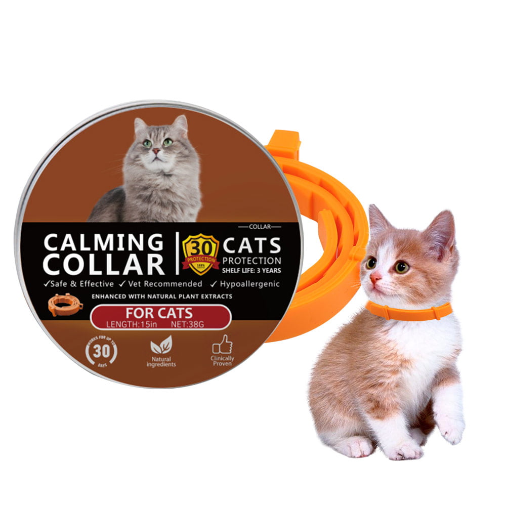 Calming Collar For Cats Adjustable Pheromone Reduce Anxiety Pets
