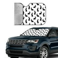thumbnail image 3 of Kdxio Black Rabbit Print Front Windshield Sun Shade,Folding Auto Sunshade for Car Truck SUV-Small, 3 of 7