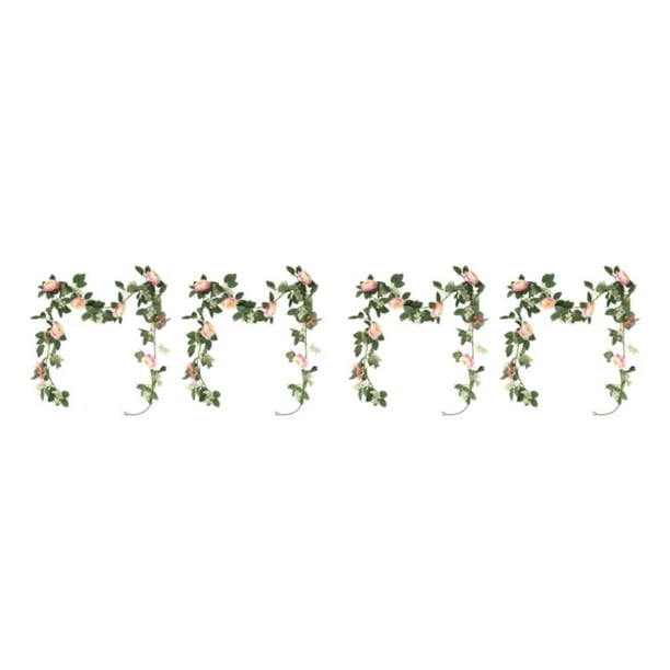 Wosthever Decoración elegante de la pared Impresionante decoración de flores artificiales para cualquier imitación de habitación rosa 2Conjunto