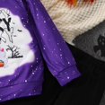 thumbnail image 5 of Utlike Girls Outfits Hallomas Outfit 2 Piece Set Cute Cartoon Letter Print Top And Pants Toddler Casual Clothing For Fall Winter Party Everyday Wear Athletic Clothes For Girl Size 2 Years-3 Years, 5 of 5