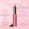 thumbnail image 4 of iMusthav Flawless Eyebrow, Nose and Ear Hair Removal Painless Portable Travel  Face Razor Trimmer for Women 18K Gold Plated with 360° LED Light, 4 of 8