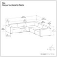 thumbnail image 6 of Simpli Home Rex Corner Sectional Sofa, 6 of 10