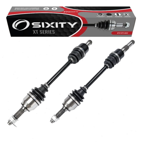 2 pc Sixity XT Rear Left Right Axles compatible with John Deere Gator XUV 550 S4 560 560E 590E 590i Power Steering 590M Special Edition Black 2012-2020