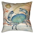 thumbnail image 2 of Laural Home  Oceana Crab Decorative Throw Pillow - 18x18, 2 of 2
