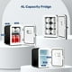 thumbnail image 2 of Minirefrigerador YSSOA de 4 litros, calentador y enfriador, 6 latas con Observation W, 2 of 8