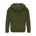 thumbnail image 7 of Men's Quarter Zip Up Hoodies Oversized Hood Sweatshirts Casual Zip Sweatshirts Fashion Long Sleeve Tops with Pockets (L, Army Green), 7 of 7