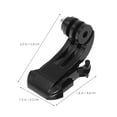 thumbnail image 2 of BRIGHTFUFU 10Pcs Sports Camera Accessories Black ABS Camera Suction Mount For Action Camera Enthusiasts, 2 of 8