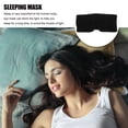thumbnail image 4 of Miangastore 1Pack Light Blocking Eye Mask Cotton Black Comfortable Blindfold for Travel, 4 of 9