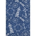 thumbnail image 2 of Addison Rugs Mayfield Washable Coastal Nautical Navy Rectangle Rug, 3' x 5', 2 of 6