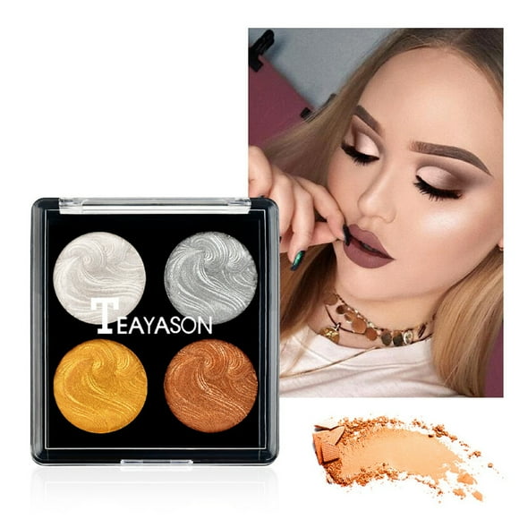 Fiudx Polvos Iluminadores y Reparadores de 4 Colores para Hornear.