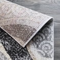 thumbnail image 3 of Natural Geo Jasmine 4'11" x 7'5" Modern Wavy Abstract Gray/Black Area Rug, 3 of 6