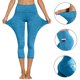 thumbnail image 4 of Pantalones de Yoga para Mujer con Bolsillos Pantalones Recortados Elastico Respirable Suave Cómodo para el Entrenamiento Correr Yoga Fitness Deportes, 4 of 7