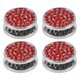 thumbnail image 1 of Ganchos Universales para Asientos de Automóvil Unique Bargains 4 Pcs para Cada Automóvil, SUV, Van, Camión Ganchos Adhesivos de Metal Resistente Rhinestone Rojo 0.91"x0.91", 1 of 7