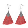 thumbnail image 3 of Pendientes de borlas Yashi Moda bohemios con flecos rojos azules y negros Turquesa oscuro, 3 of 4