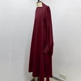 thumbnail image 6 of XUNKUSGA Muslim Girl Dress 6-13Y Classic Full Cover One-Piece Abaya for Kids Loose Batwing Sleeve Islam Dubai Modest Robe Lightweight Comfortable Maxi Dress,Red, 6 of 8