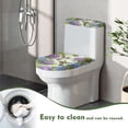 thumbnail image 4 of HELLHERO Toilet Bowl Cover for Stretch Elastic Fabric Fits All Toilet Shapes Easy Care Non-Slip Universal Dustproof Comfortable and Practical, 4 of 8