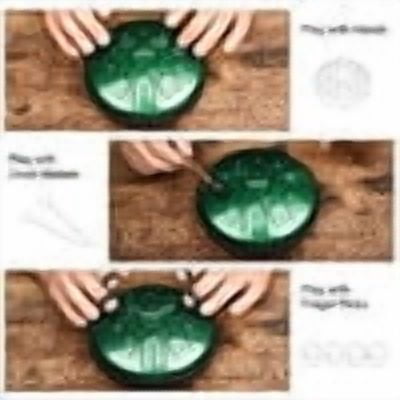 LEKATO Steel Tongue Drum 6 Inch 11 Notes D Major Beginner Handpan Drum Percussion for Meditation Yoga Musical Education Christmas New Year's Gift for Families/Friends/Lovers