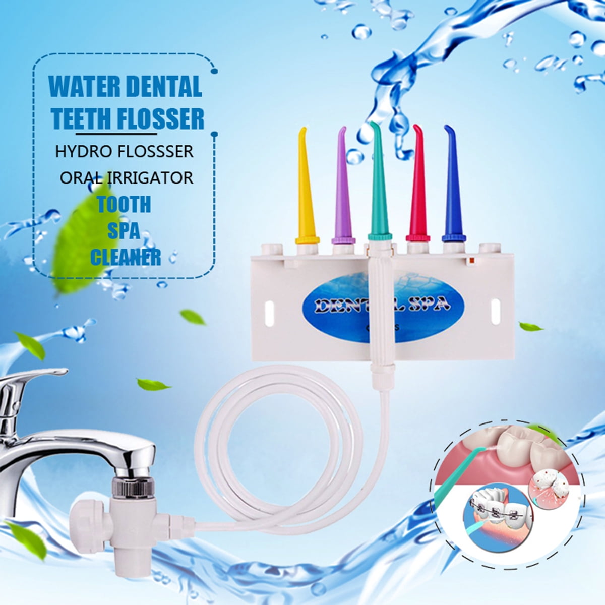 5 Tips Electric Oral Irrigator Faucet Dental Water Jet Teeth Tooth