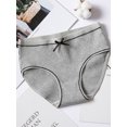 thumbnail image 4 of Bragas de algodón para mujer, calzoncillos suaves, bragas transpirables ultrafinas Eccomum Gris claro XL, 4 of 5