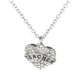 thumbnail image 2 of Carta Miembros de la familia Collar de corazón de diamante completo Accesorios de moda para mujer Wmkox8yi  sjalhkljlk1114, 2 of 5