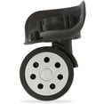 thumbnail image 4 of 4PCS Suitcase Wheels,Replacement Spinner Wheels for Universal Suitcase,Swivel Suitcase Wheels Replacement Accessory, for Regular Travel Case,Trolley Suitcase Trunk Black, 4 of 5