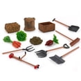 thumbnail image 1 of HEVIRGO 7/13Pcs Miniature Jouet Simulation PVC Éducatif Modèle d'Outils de Jardinage Jouet pour Enfants, 1 of 10