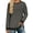 Dark-Grey, variant on Sweatshirt for Women Long Sleeve Tunic Tops Color Block Crewneck Sweatshirts Side Split