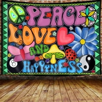 VEIVIAN Hippie 70S Retro 60''x 40'' Tapestry