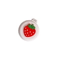thumbnail image 1 of Mini Brosse à Cheveux Brosse à Cheveux Ronde de Poche avec Miroir pour Enfants Filles Femmes Fraise, 1 of 8