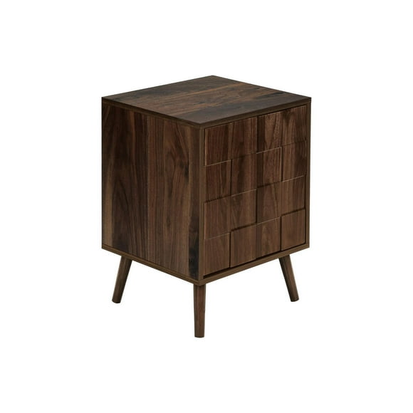 Monarch Specialties Accent Table, End, Side Table, Small, Storage, Lamp, Walnut Laminate, Modern