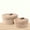 Jute Brown, variant on Set of 2 Decorative Storage Baskets with Lids - Round Woven Baskets for Home Decor and Organizing - Small Shelf Baskets with Leather Tabs and Handles - Decorative Storage and Organizer Bins