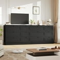 thumbnail image 4 of Homfa 6 Drawer Balck Dresser for Bedroom, Wood Chest of Drawers, Storage Cabinet for Living Room, 4 of 7