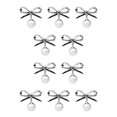 thumbnail image 2 of Broche de perlas con lazo Sonducket Alfileres esmaltados a la moda Plata-S222B 10Conjunto, 2 of 6