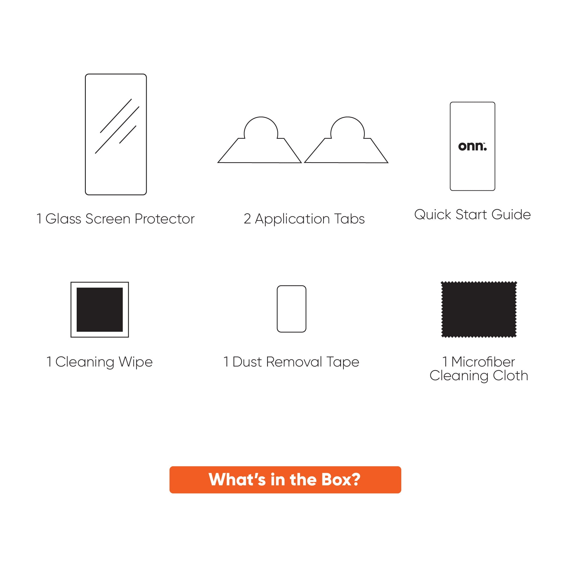 (2 pack) onn Glass Screen Protector for onn 8" Tablet Gen 1, 2, 3, 4 (2020, 2021, 2022, 2024 Model)