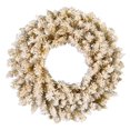 thumbnail image 1 of Vickerman A193547 Couronne Dorée Givrée de 48 Po avec Embouts en PVC 360, 1 of 2