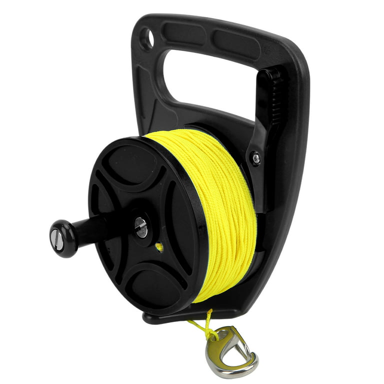 Kayak Anchor Rope Reel, High Visibility Dive Reel Multi Purpose For Water  Sports Black Wheel