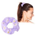 thumbnail image 2 of Mujeres Daisy Hair Rope Tie Korean Mesh Scrunchies Organza Hair Band (Púrpura) Likrtyny Para estrenar, 2 of 8