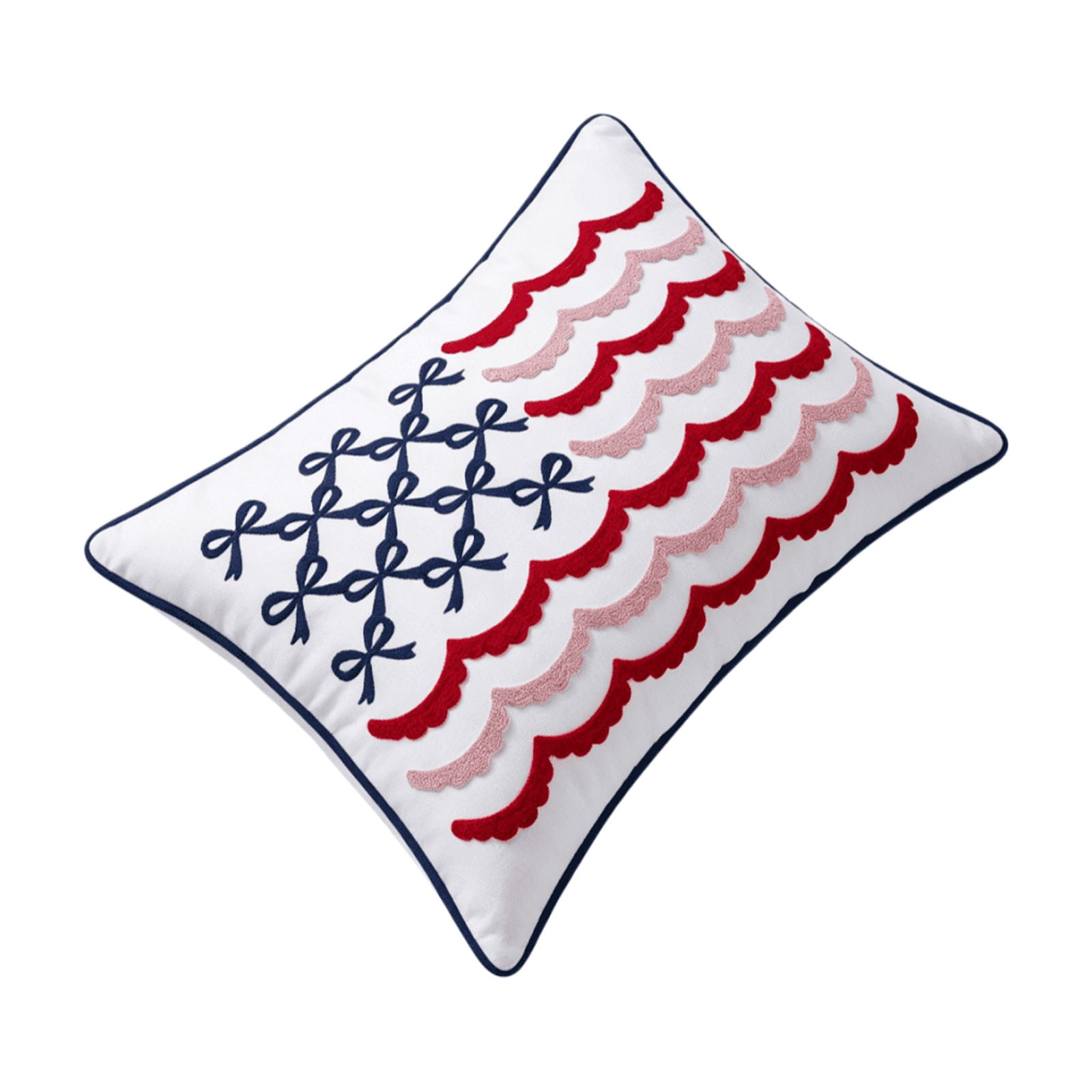 Ergonomic Patriotic Pillow with Contoured Foam Support, Breathable Moisture-Wicking Cover, Removable Washable Case for Comfortable Sleep, 40x30 cm