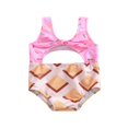 thumbnail image 1 of Maillots de Bain une Pièce pour Bébé Fille Biscuit/Cake Print, 1 of 9