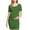 A1 Green, variant on Maternity Dress for Photoshoot Crew Neck Ruffled Short Sleeve Tunic Dresses Slim Fit Summer Pregnancy Bodycon Sundresses