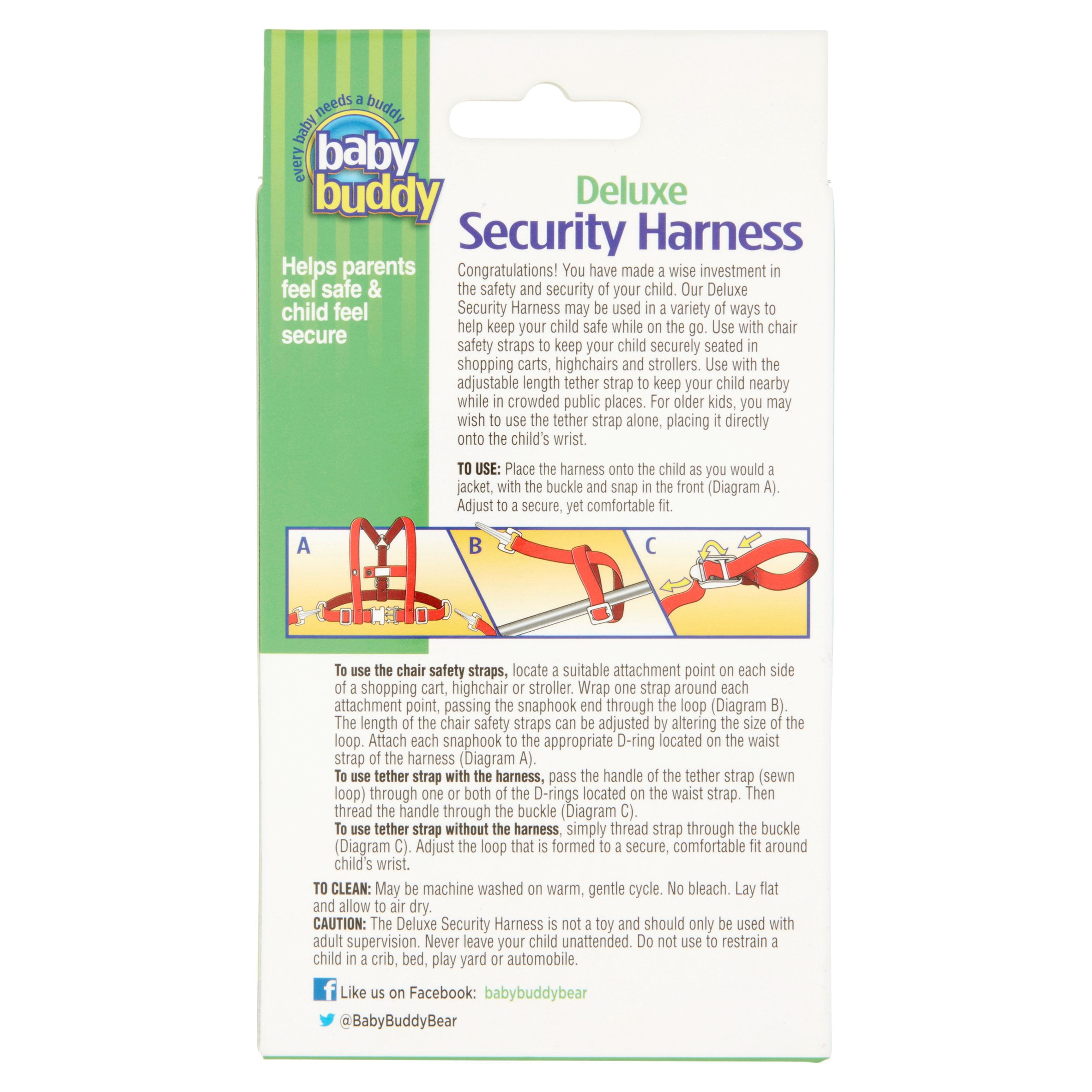 baby buddy deluxe security harness