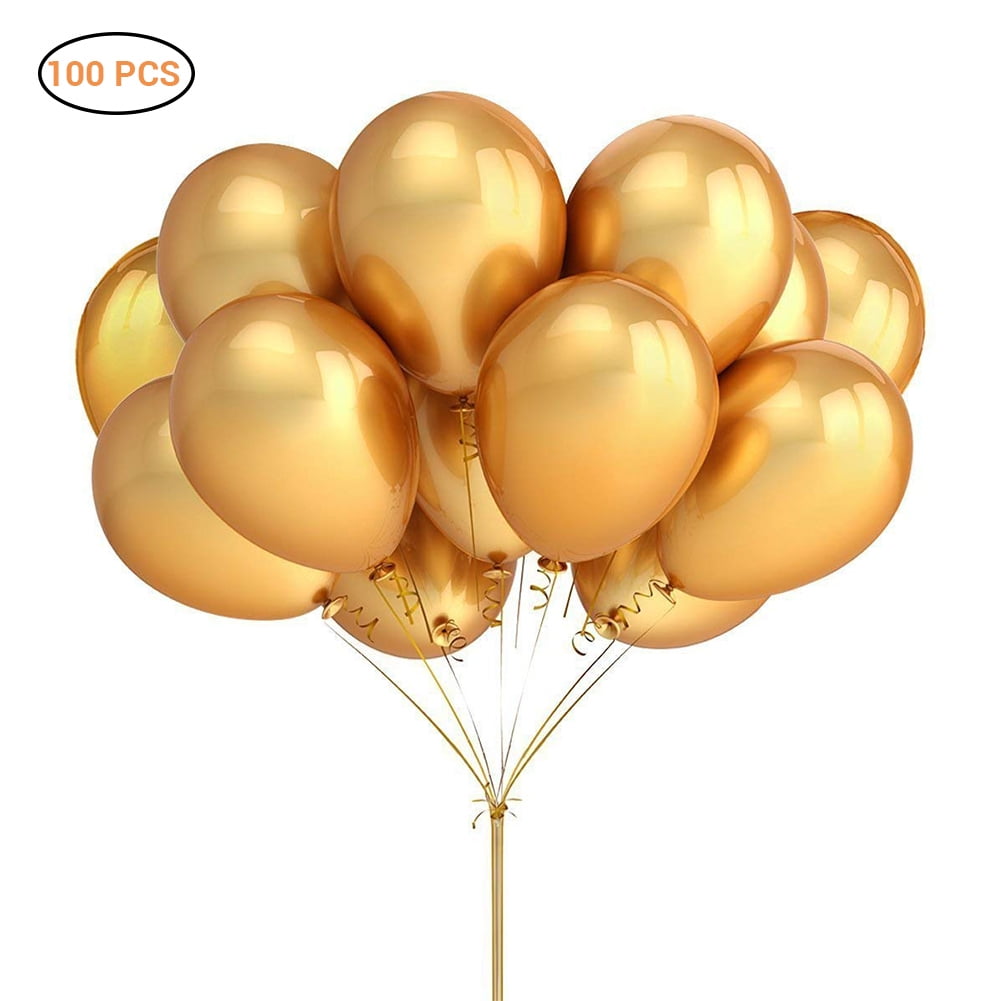 100pcs Rose Gold Latex Helium Ballons Pearl Ballons Wedding Party Decor 12 Inch 