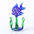 thumbnail image 1 of Figuritas en miniatura de vidrio soplado a mano, Tanque De Agua de peces, hierba, peces, adornos artísticos, accesorios de decoración del hogar, regalo, 1 of 6