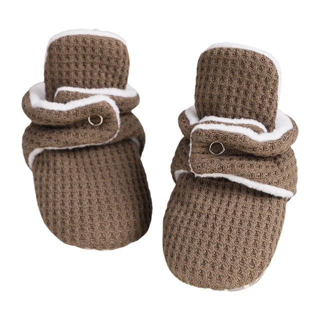 yocbz Baby Clothes Baby Learning To Walk Socks Solid Color Baby Shoes Warm Learning To Walk Socks Khaki,0-6 Months