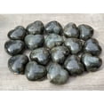 thumbnail image 2 of Large Labradorite Heart, 1.75" Crystal Gemstone Labradorite Palm Stones, 2 of 11